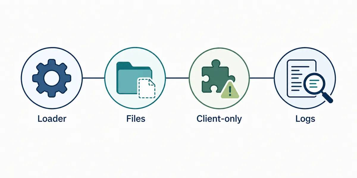 Text-light editorial troubleshooting flow for MRPACK server startup problems